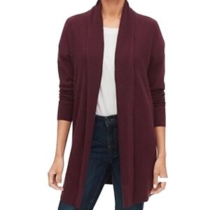 Revolution dark burgundy 3/4 sleeve open lapel cardigan, size Medium, NWT